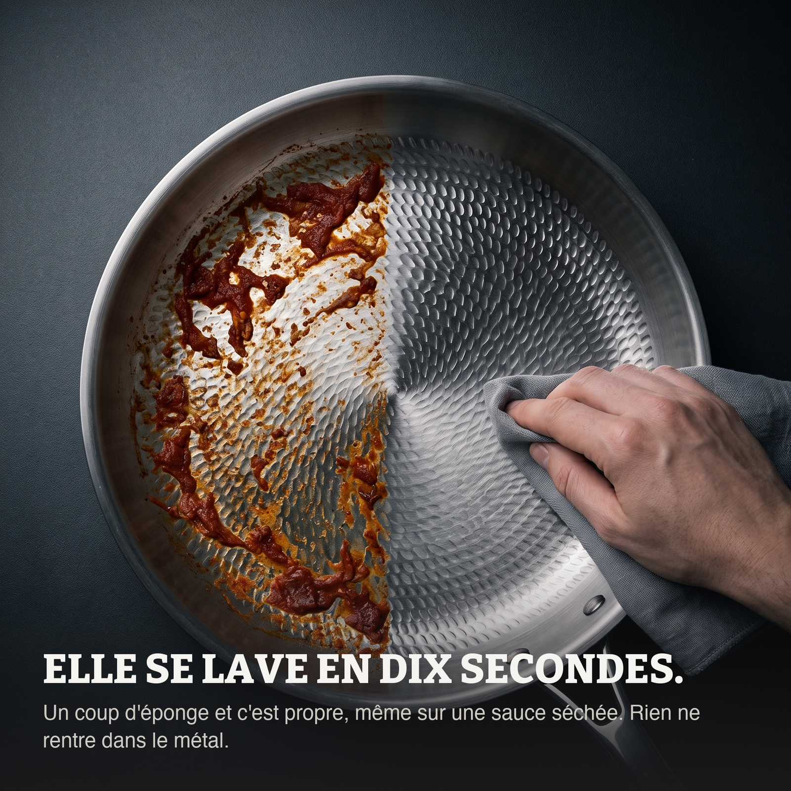 Une sauce tomate séchée s'enlève d'un coup d'éponge